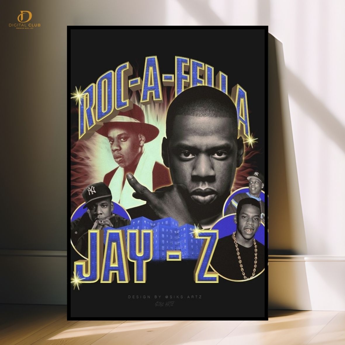 Jay-Z Artwork - Music Artist - Premium Wall Art