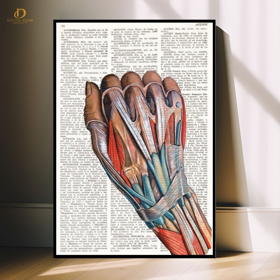 Hand Skeleton - Doctor- Premium Wall Art - Art Digital Club