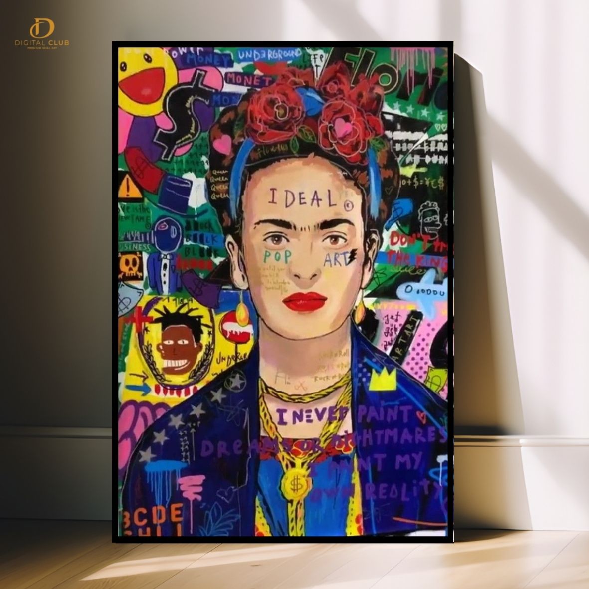 Blue Girl - Pop Art - Premium Wall Art