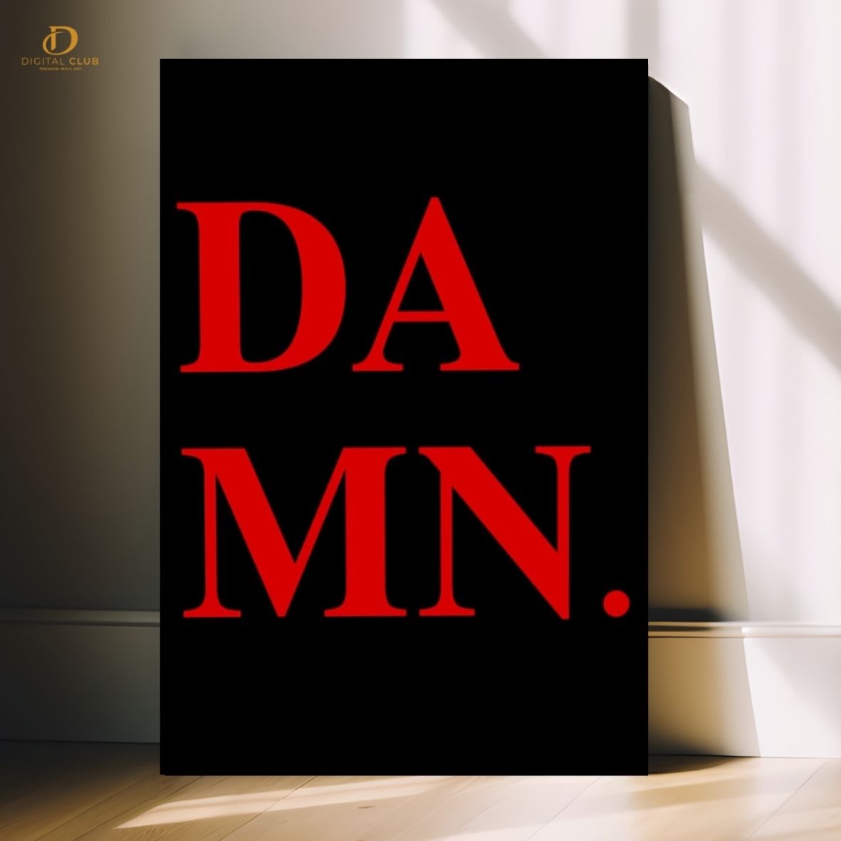 KENDRICK " DAMN " - Music Artist - Premium Wall Art