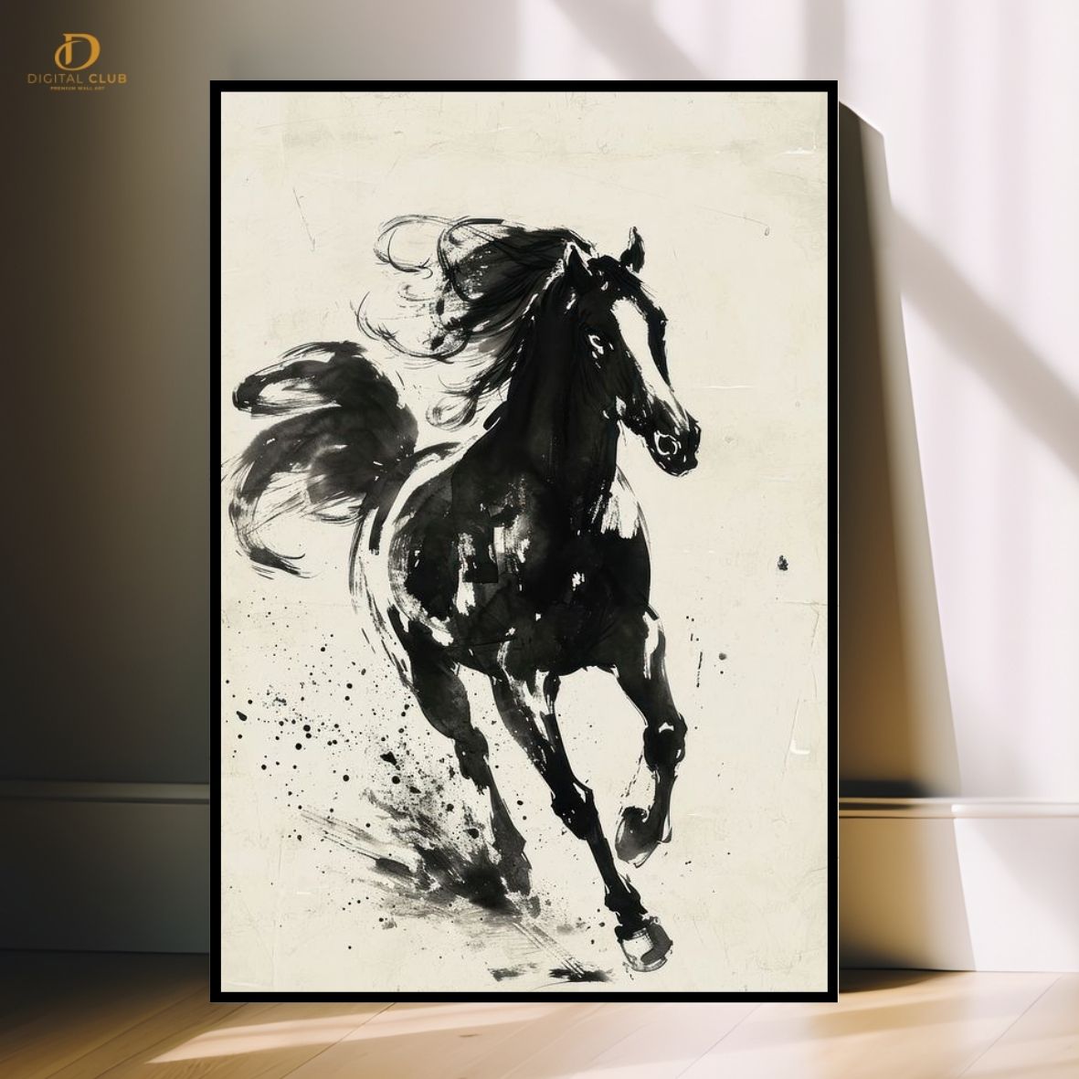 Horse Artwork- Animal-Premium Wall Art