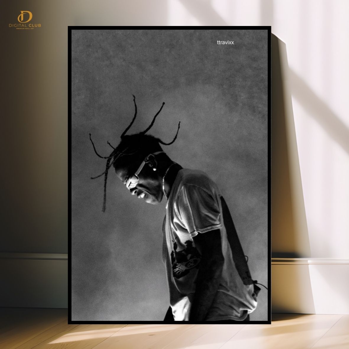 Travis Scott 16 -Music Artist- Premium Wall Art