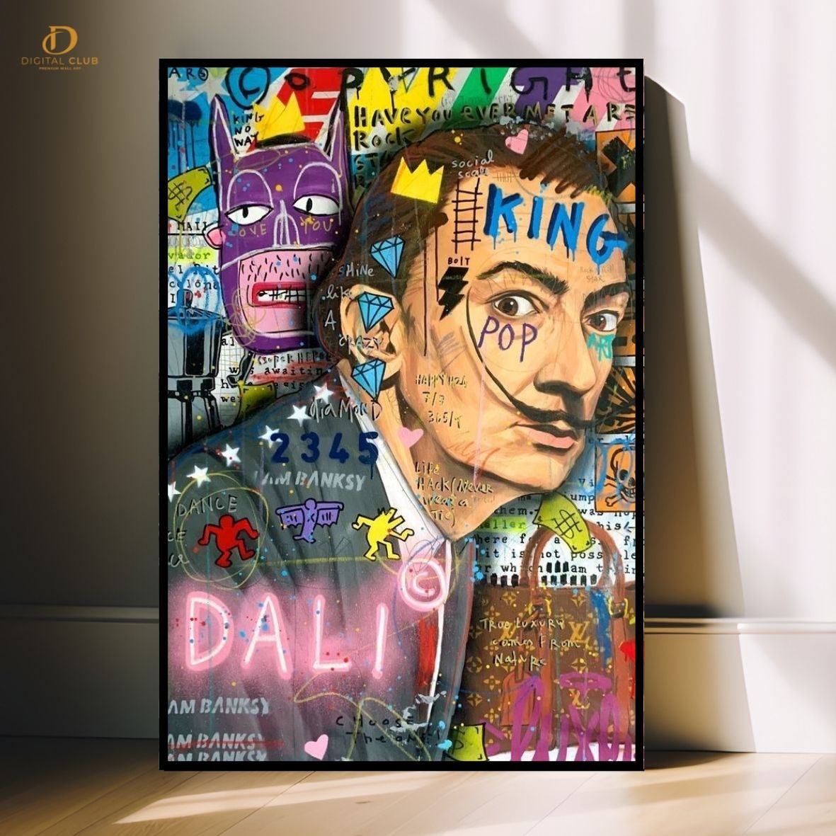 Salvador Dalí -Pop Art - Premium Wall Art - Art Digital Club