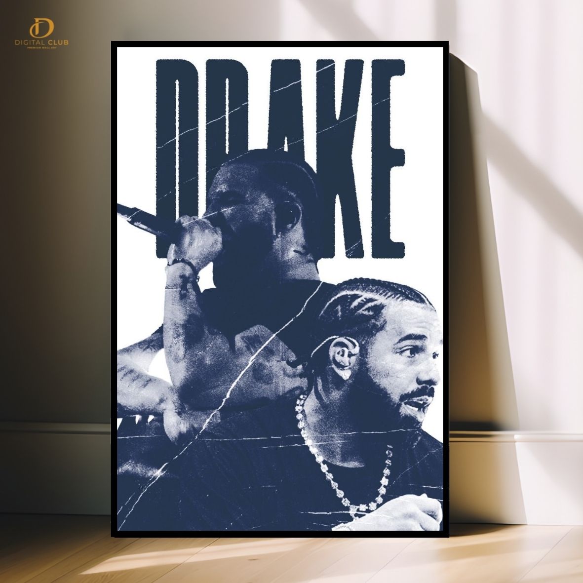 Drake Graphic- Music Artist- Premium Wall Art