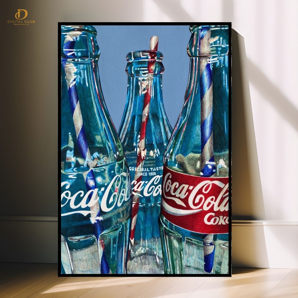 Coca Cola Artwork - Aesthetic- Premium Wall Art