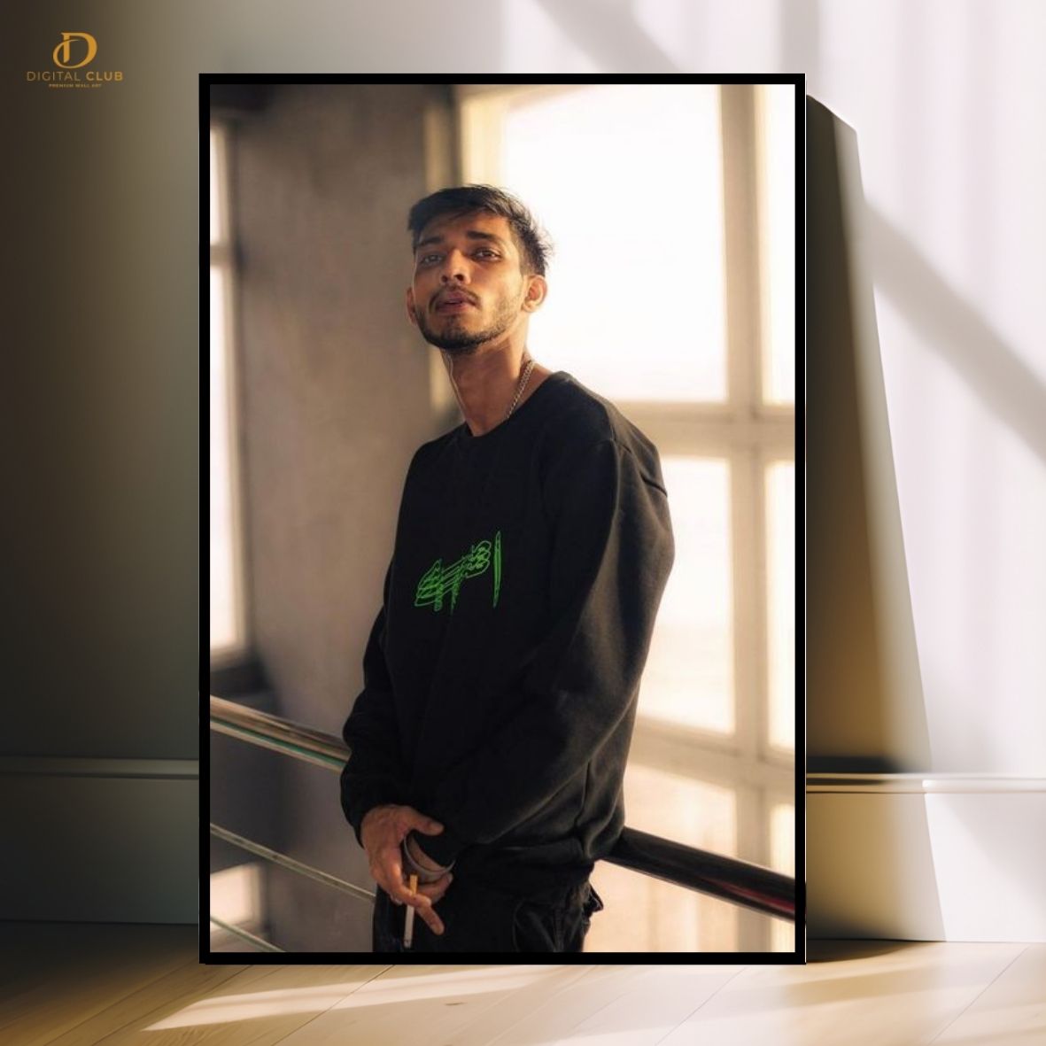 Talha Anjum Portrait - Music- Premium Wall Art