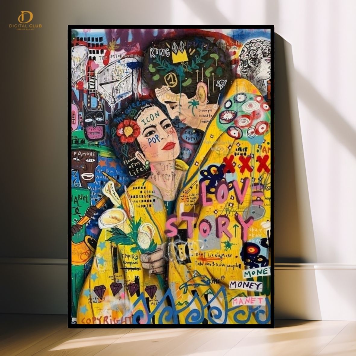 Couple Pop Art- Premium Wall Art - Art Digital Club