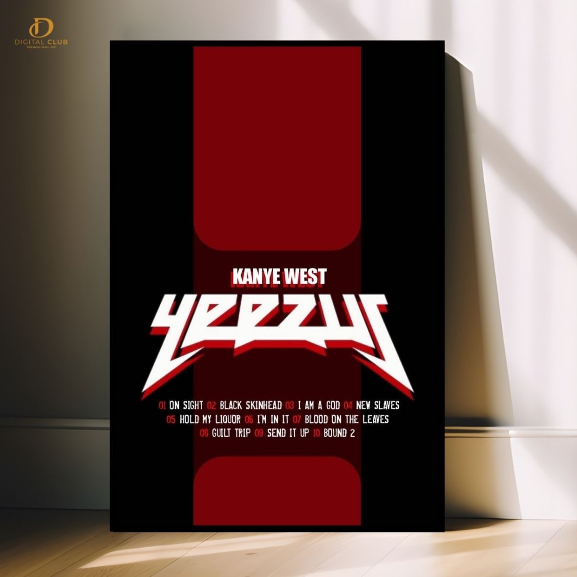 Kanye West "YEEZUS"- Music Artist- Premium Wall Art