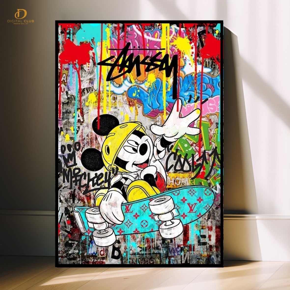 Mickey Paint -Pop Art- Premium Wall Art - Art Digital Club