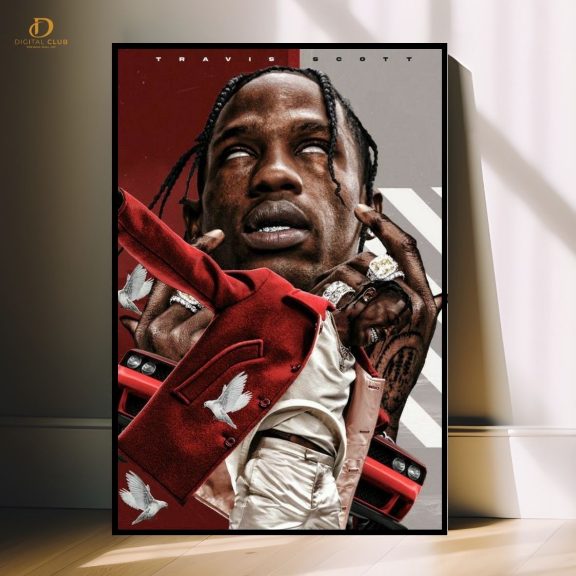 Travis Scott 8 -Music Artist- Premium Wall Art