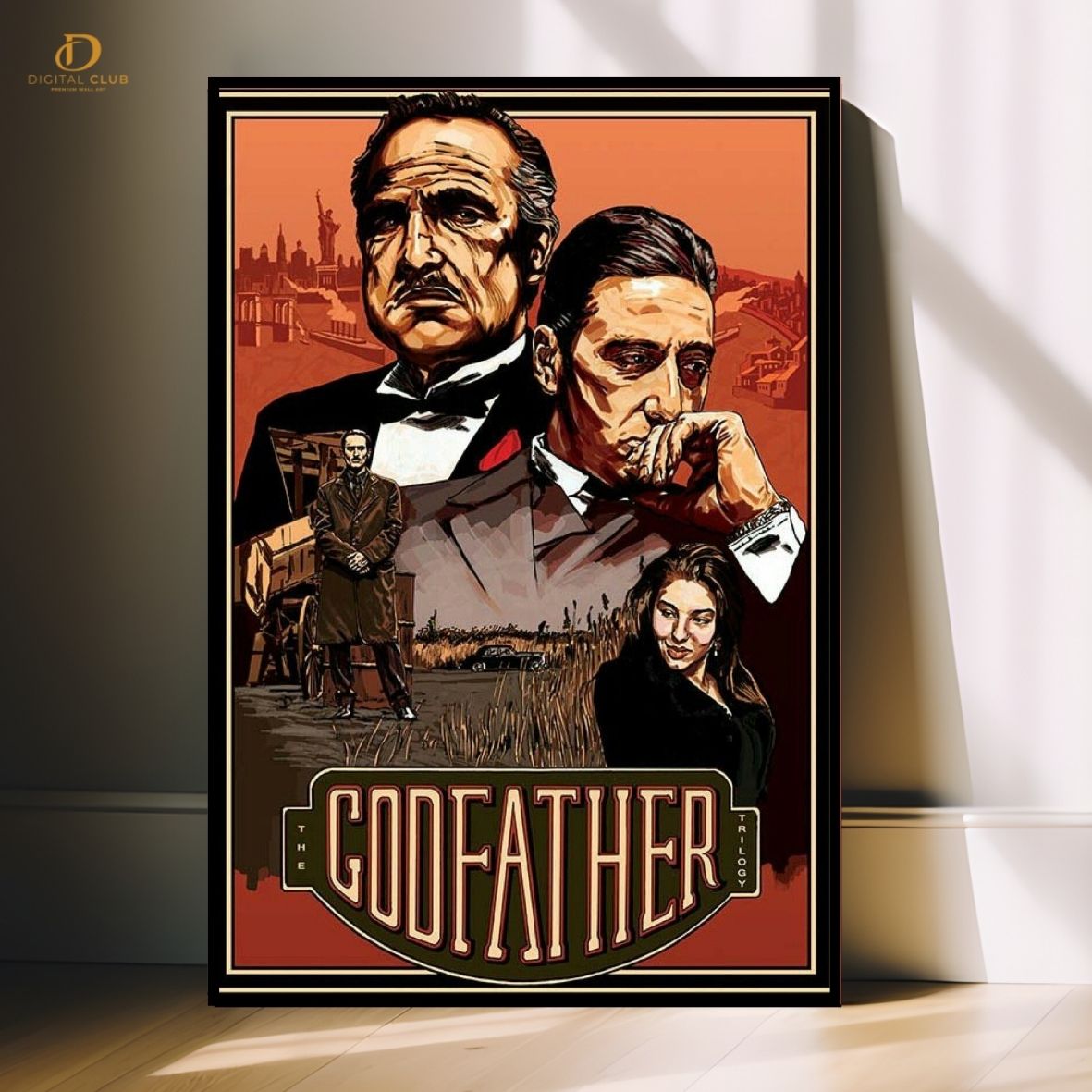 GodFather Graphic -Movie- Premium Wall Art - Art Digital Club