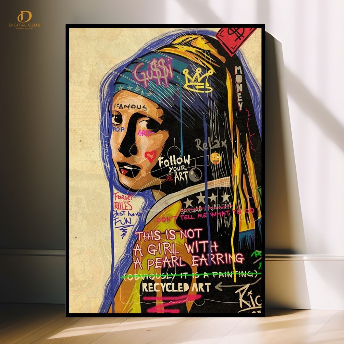 Girl 2 - Pop Art - Premium Wall Art