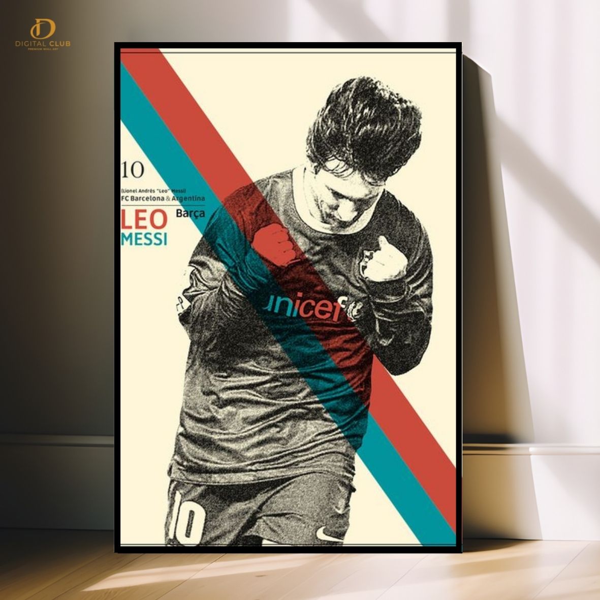 Messi 10- Football Premium Wall Art - Art Digital Club