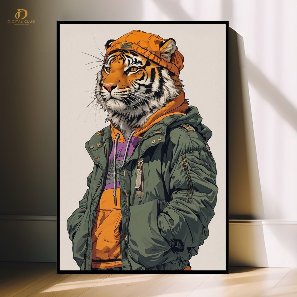 Tiger AI- Trendy- Premium Wall Art