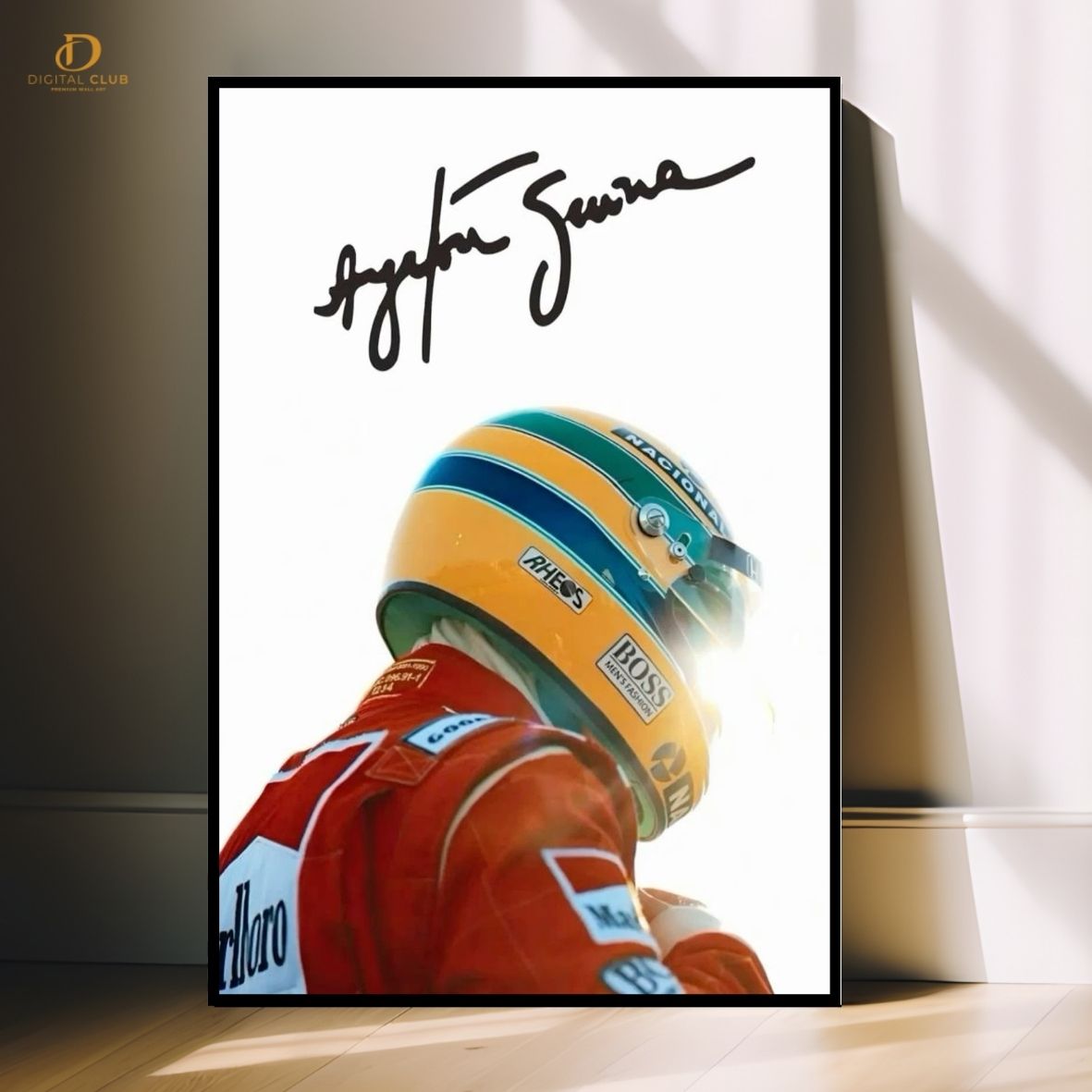 Ayrton Senna - F1 Car - Premium Wall Art
