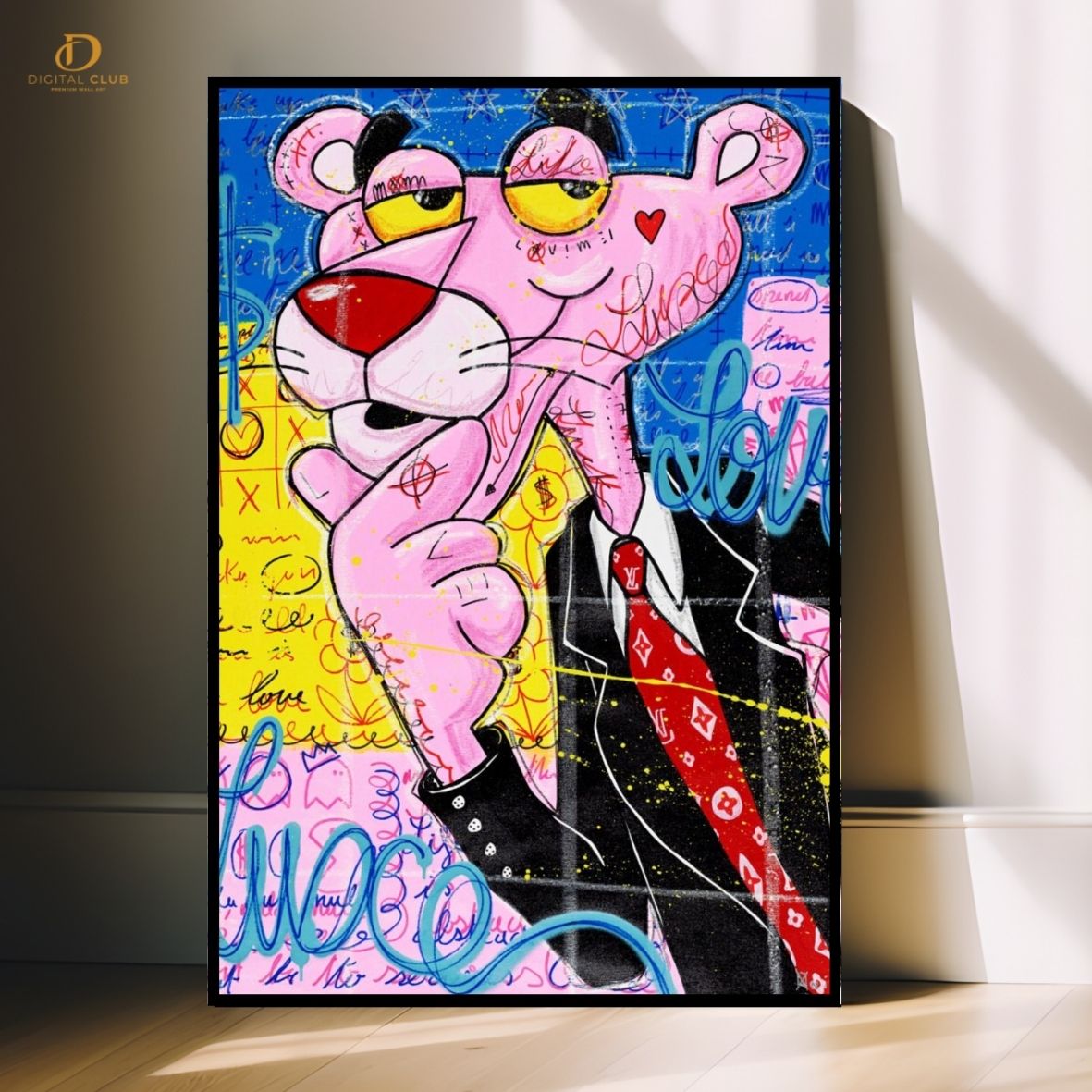 Pink Panther 3 - Pop Art- Premium Wall Art