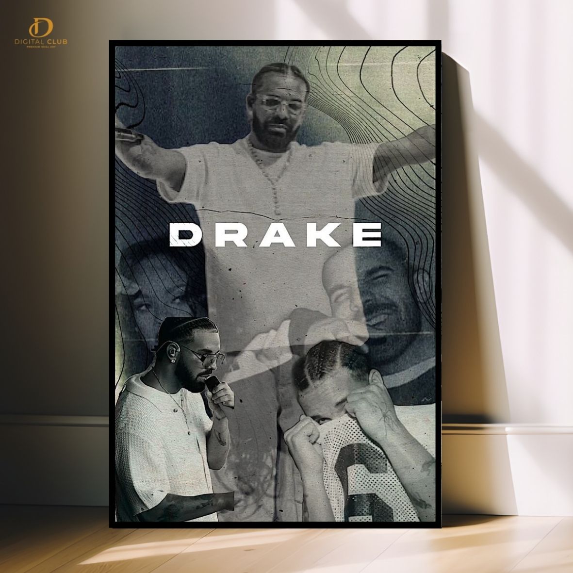 Drake Graham Graphic - Music- Premium Wall Art