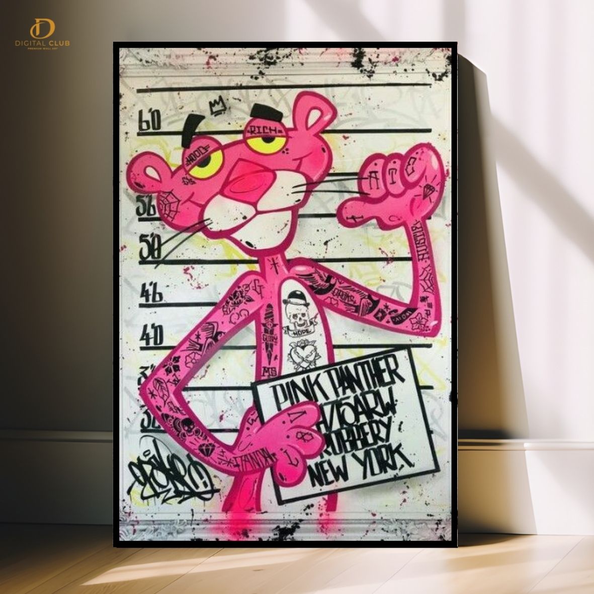 Pink Panther 4 - Pop Art- Premium Wall Art