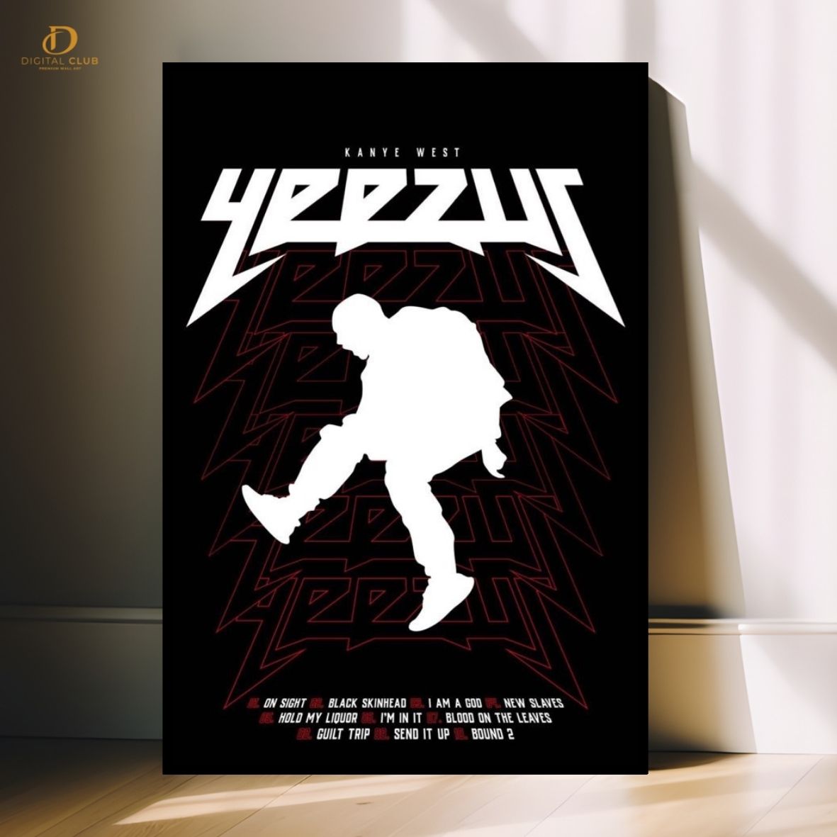 Kanye West "YEEZUS 2"- Music Artist- Premium Wall Art