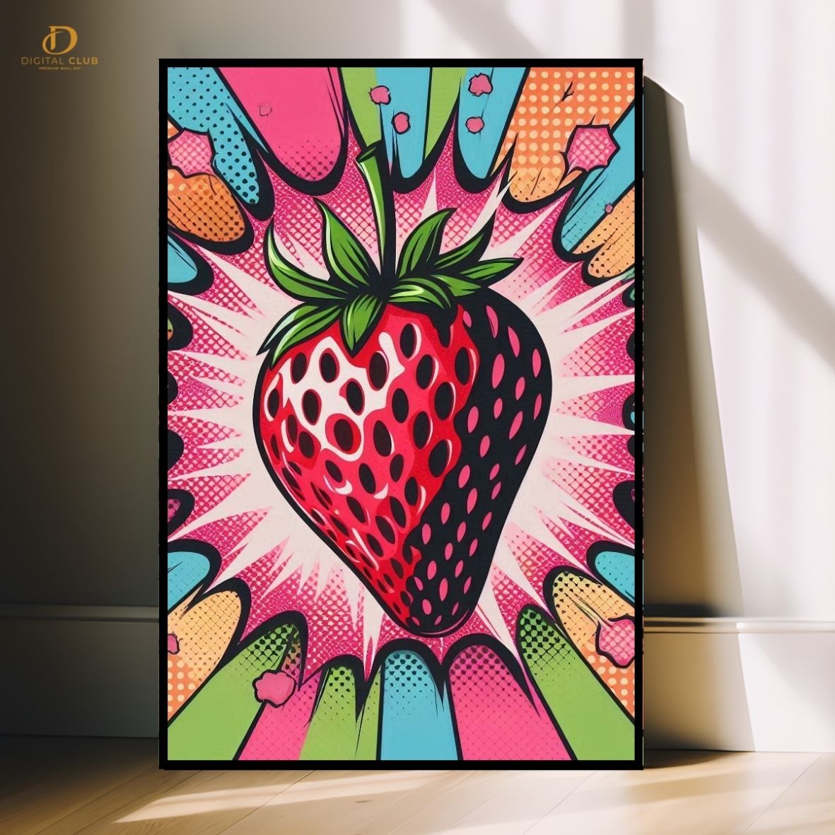 Strawberry - Graphic - Premium Wall Art