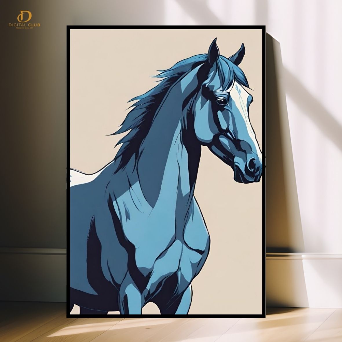 Horse Artwork 6- Animal-Premium Wall Art