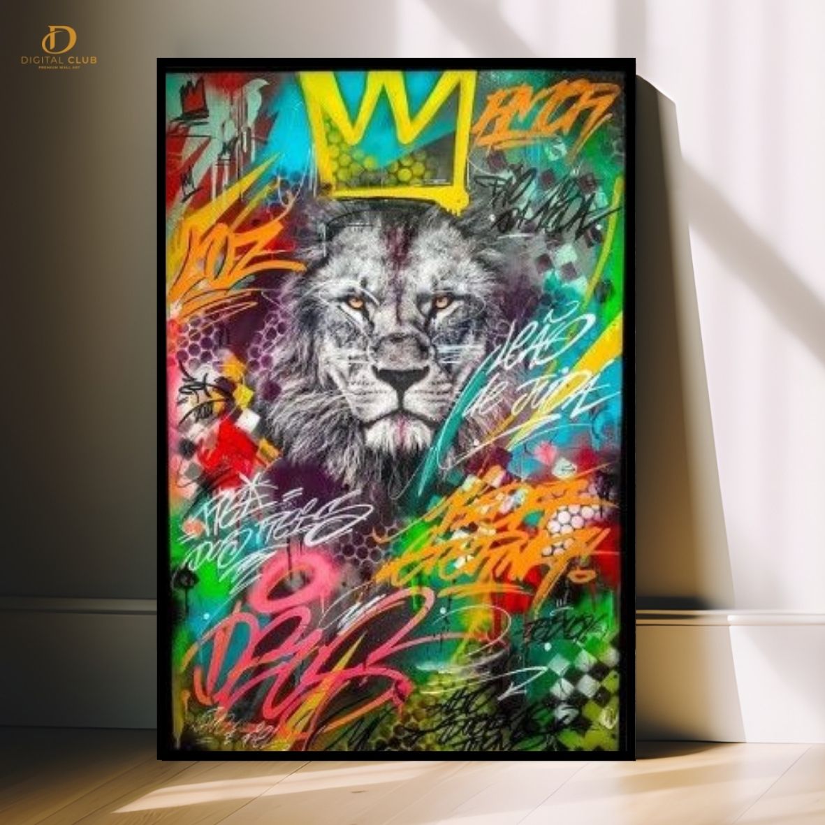 Lion Pop Art -Trendy- Premium Wall Art - Art Digital Club