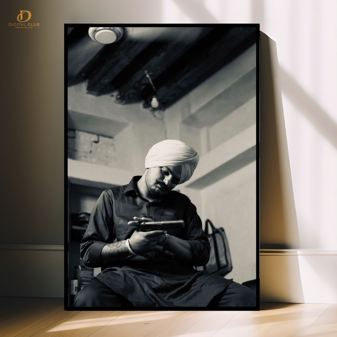 Sidhu Moosewala 4 - Music - Premium Wall Art