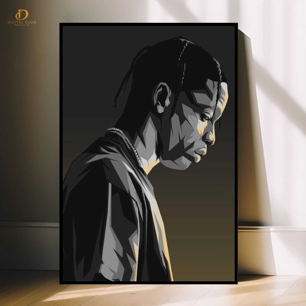Travis Scott 3 "Vector" -Music Artist- Premium Wall Art