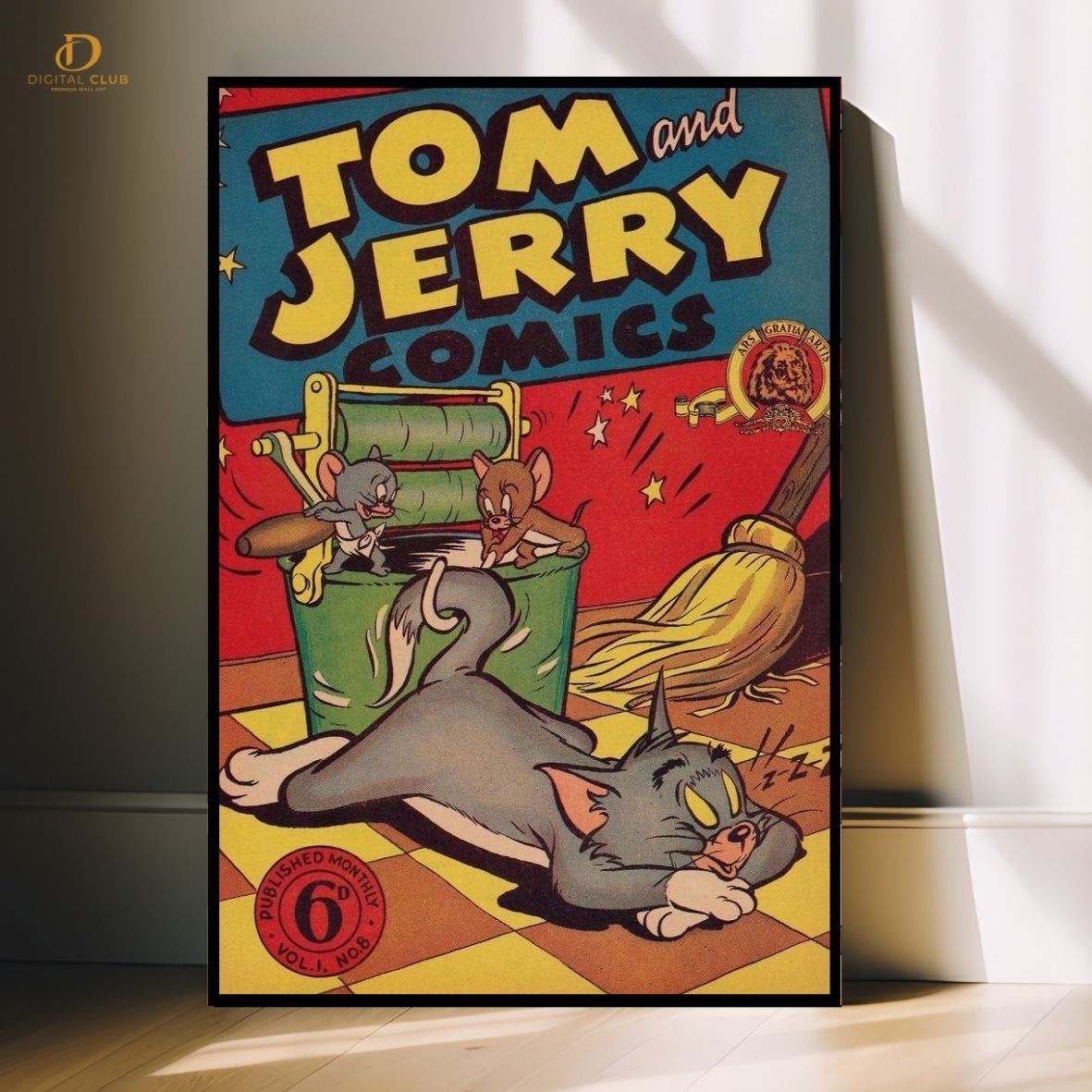 Tom and Jerry Poster - Cartoon - Premium Wall Art