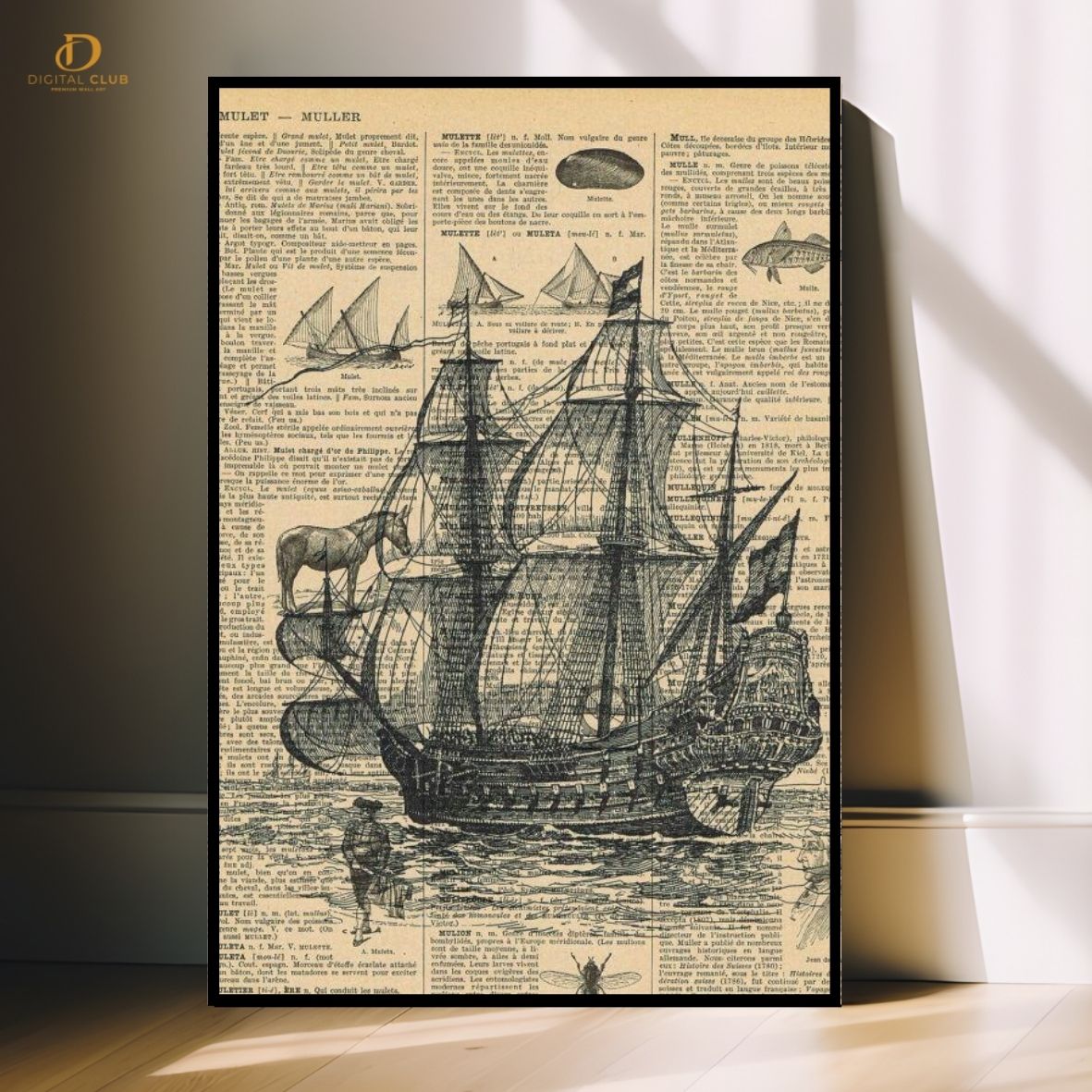 SailBoat - Premium Wall Art - Art Digital Club