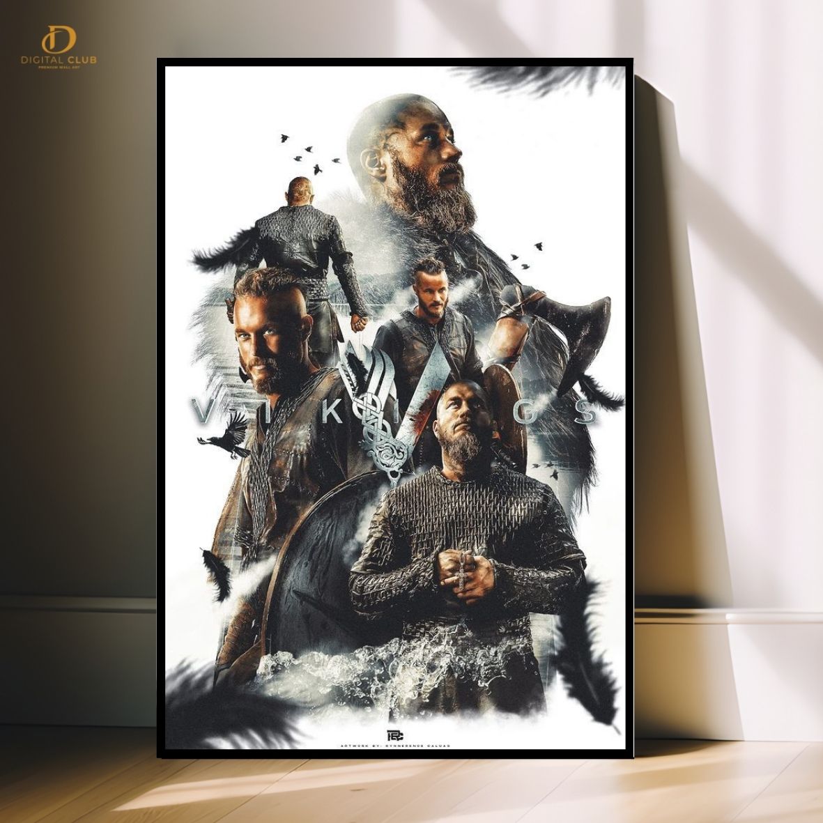 Vikings Poster 6 - Movie- Premium Wall Art