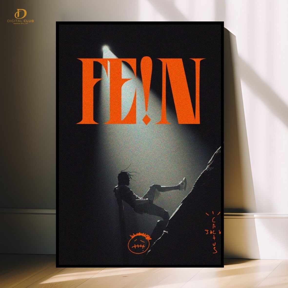 Travis Scott "FEIN" -Music Artist- Premium Wall Art