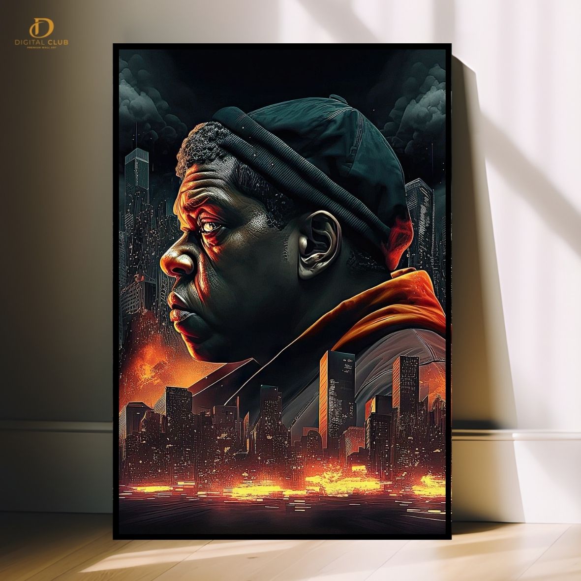 Jay Z Vector - Music Artist - Premium Wall Art