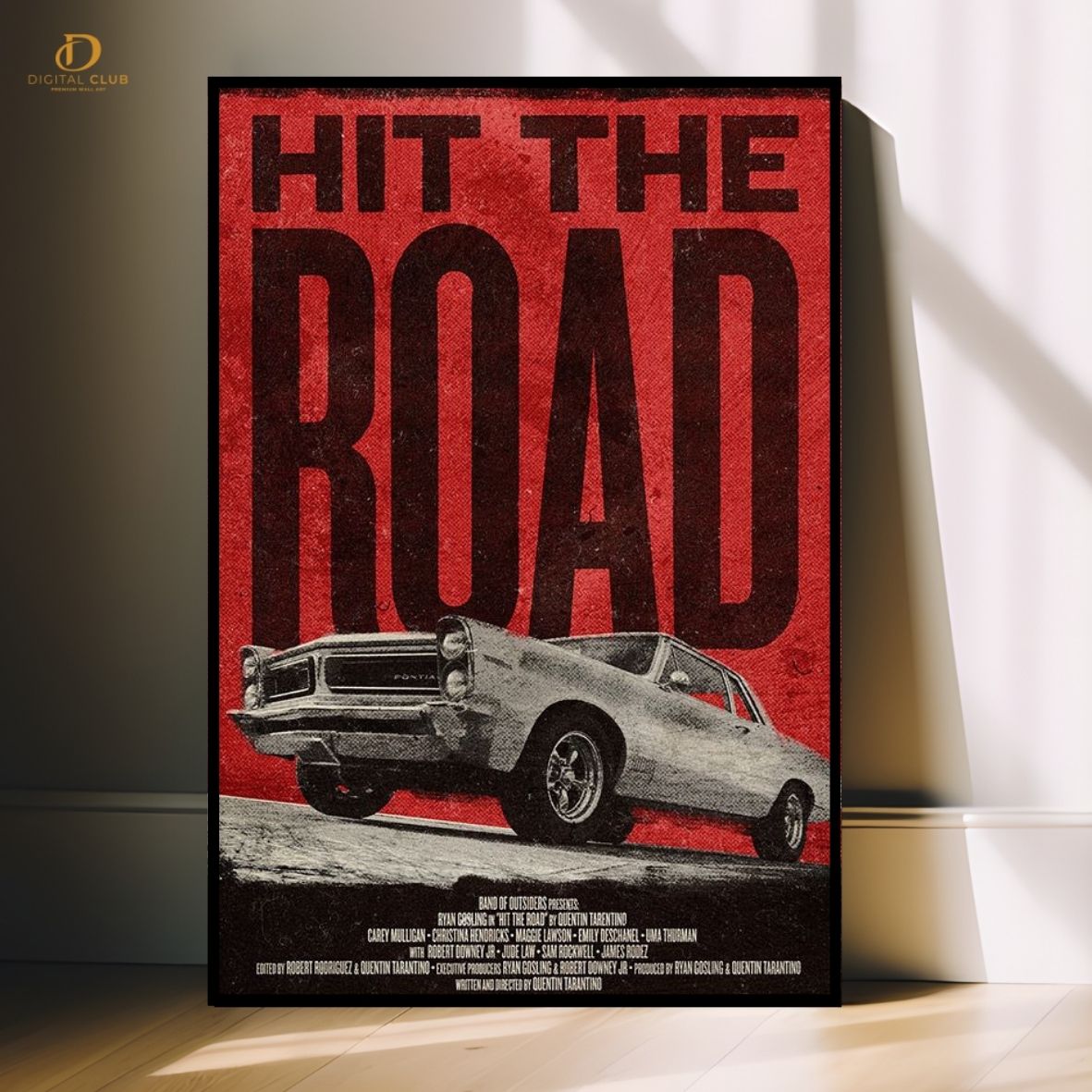 Hit The Road- Car- Premium Wall Art - Art Digital Club