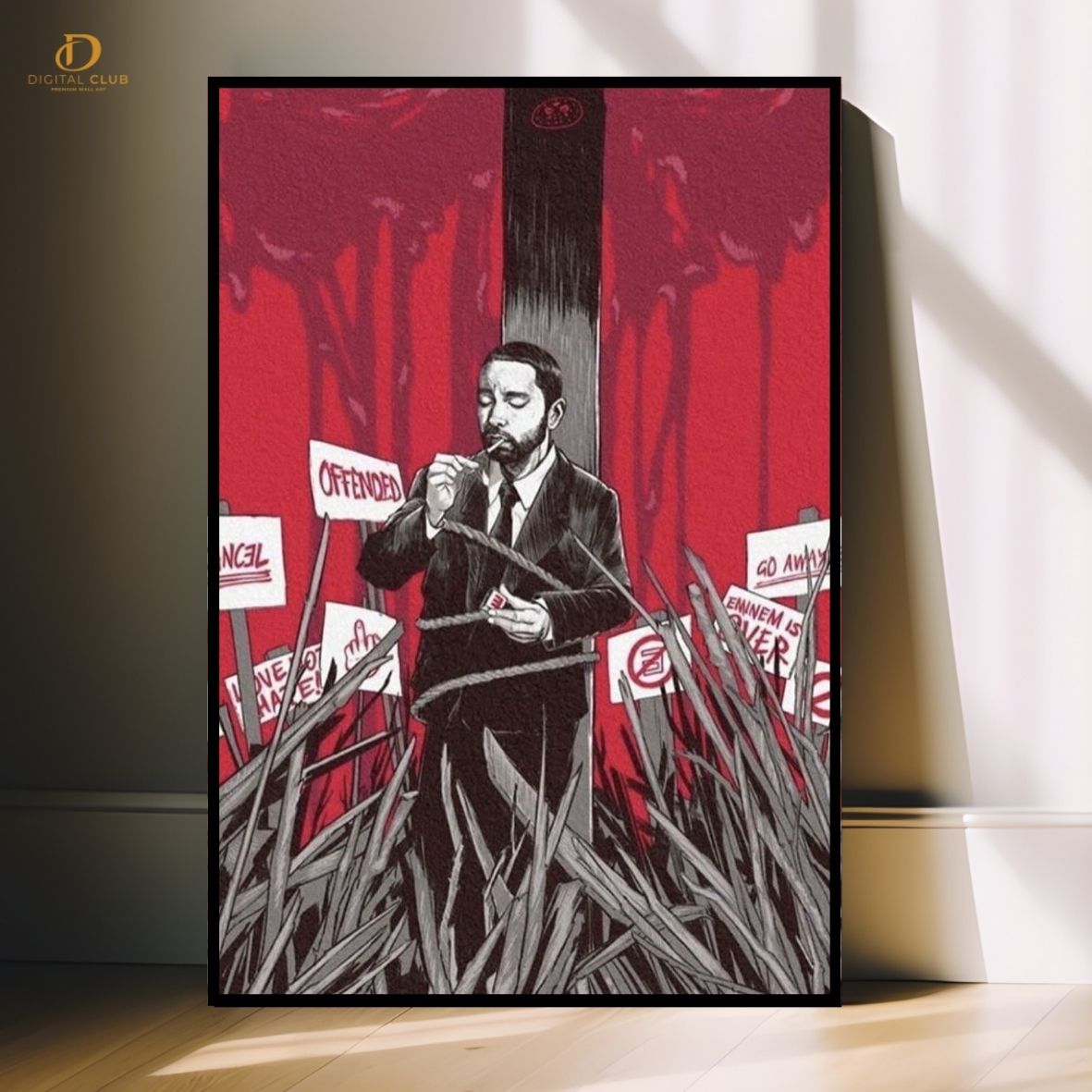 Eminem Graphic 4- Music Artist- Premium Wall Art