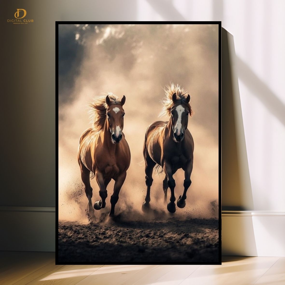 Horse Artwork 10- Animal-Premium Wall Art
