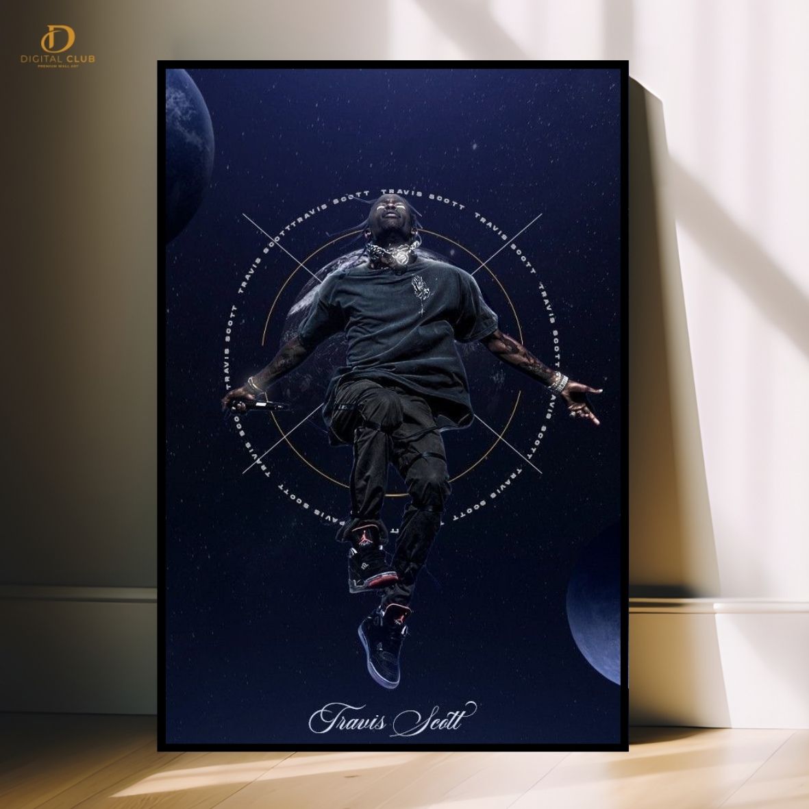 Travis Scott "Graphic 2" -Music Artist- Premium Wall Art