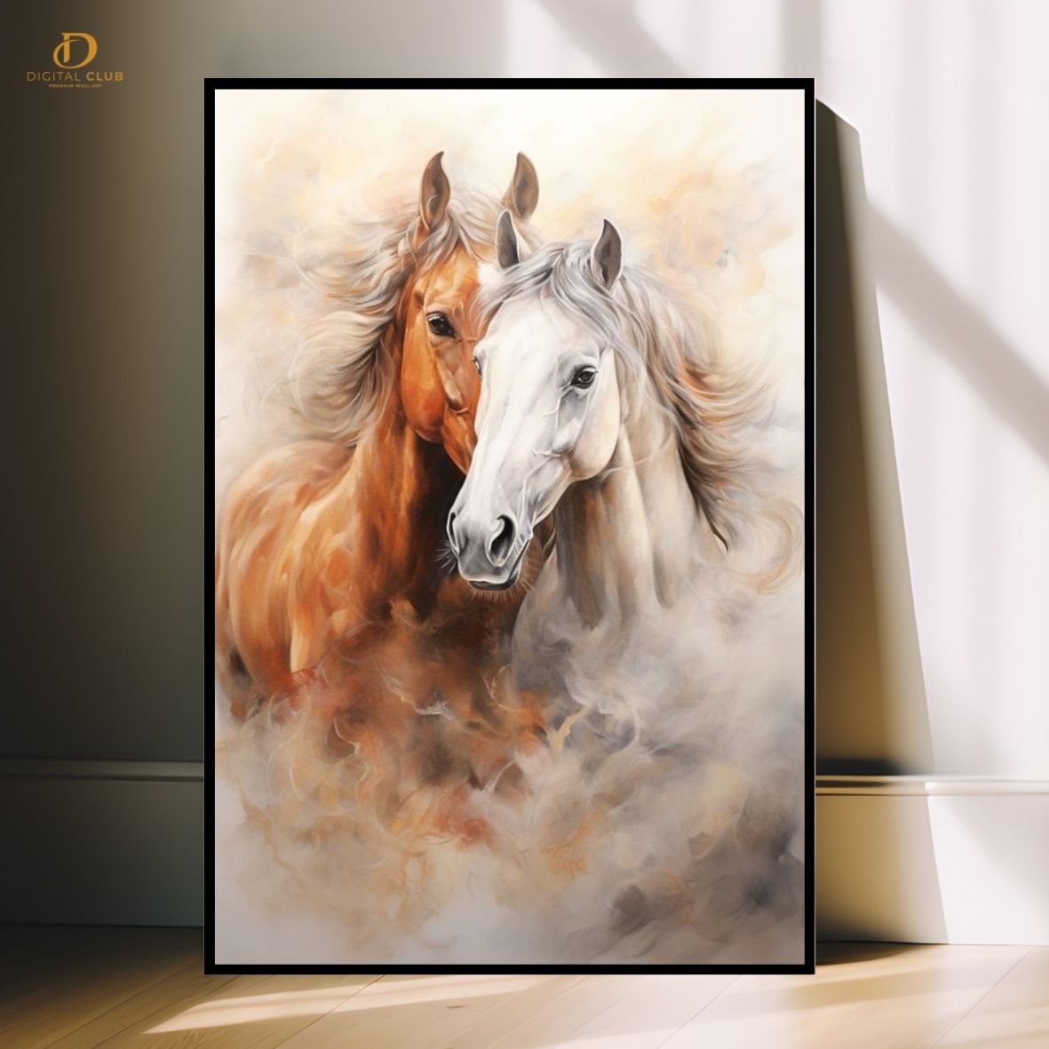 Horse Artwork 12- Animal-Premium Wall Art