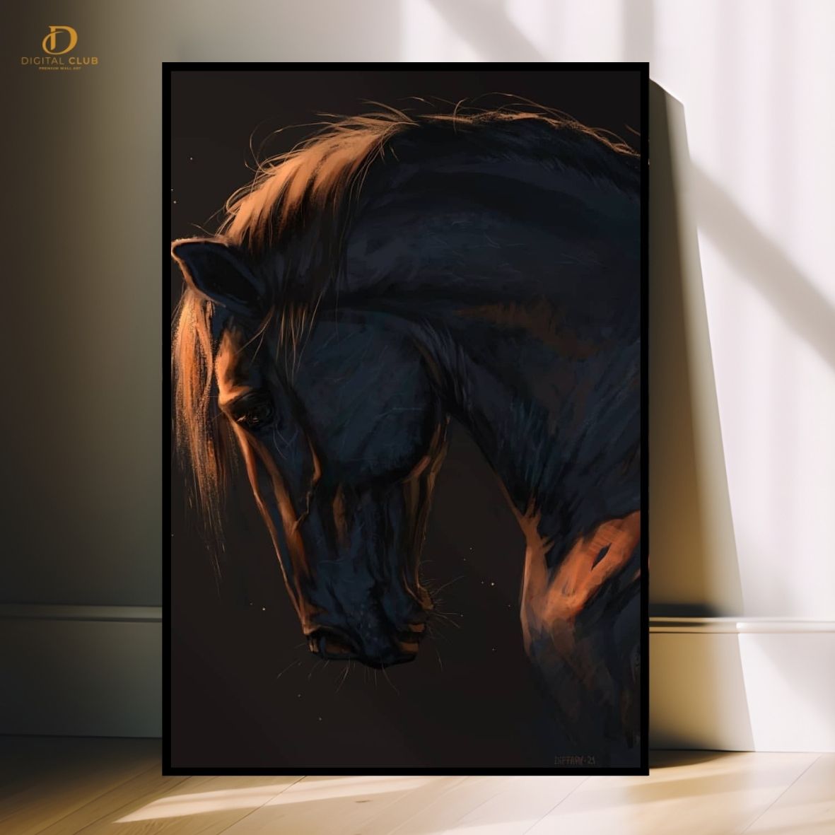 Horse Artwork 21- Animal-Premium Wall Art