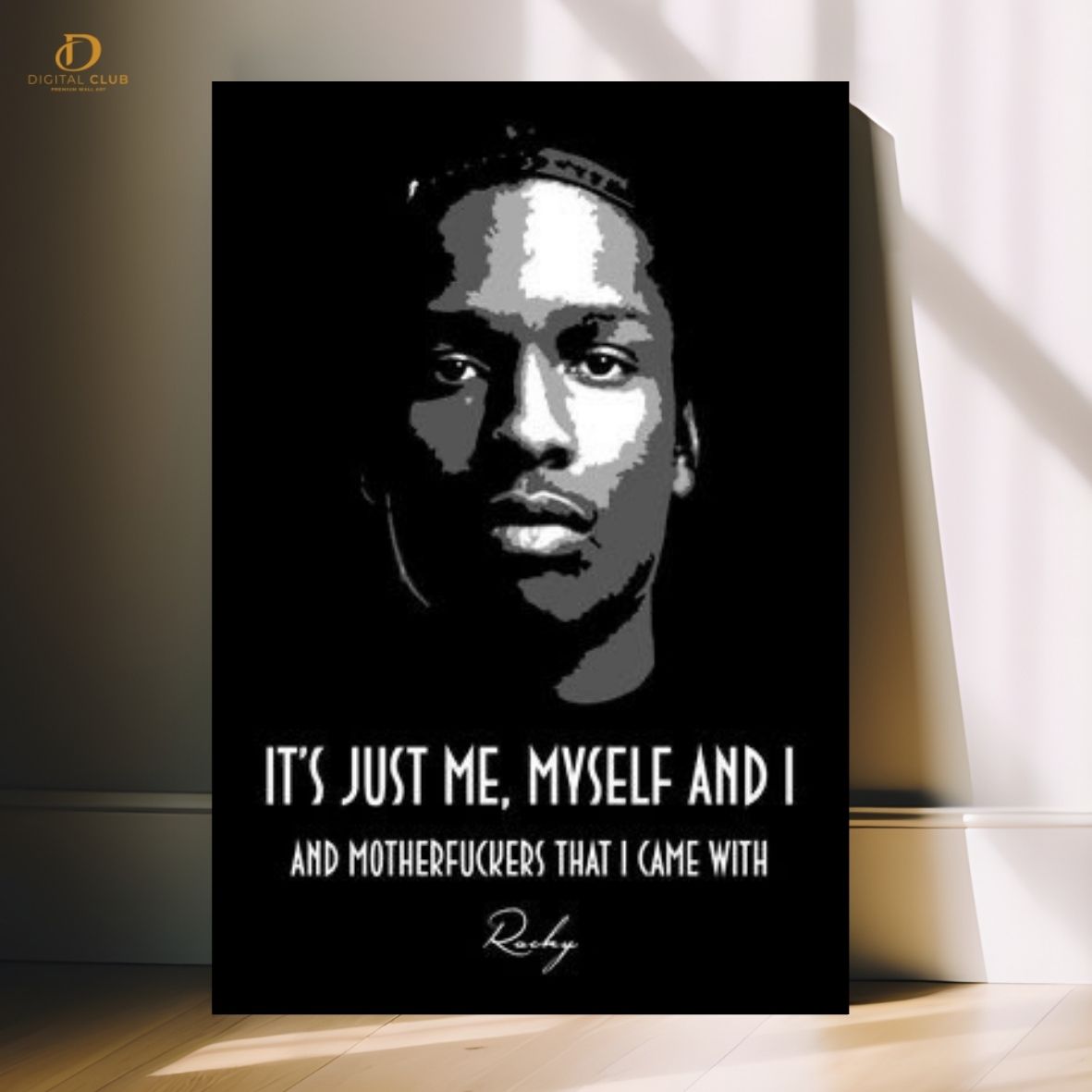 ASAP ROCKY "Quote" - Music Artist - Premium Wall Art