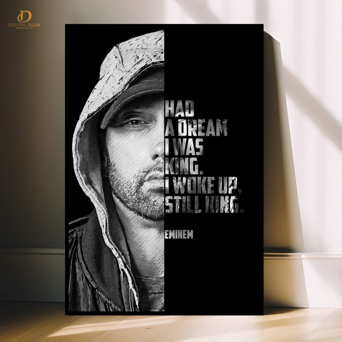 Eminem Quotes - Music Artist- Premium Wall Art