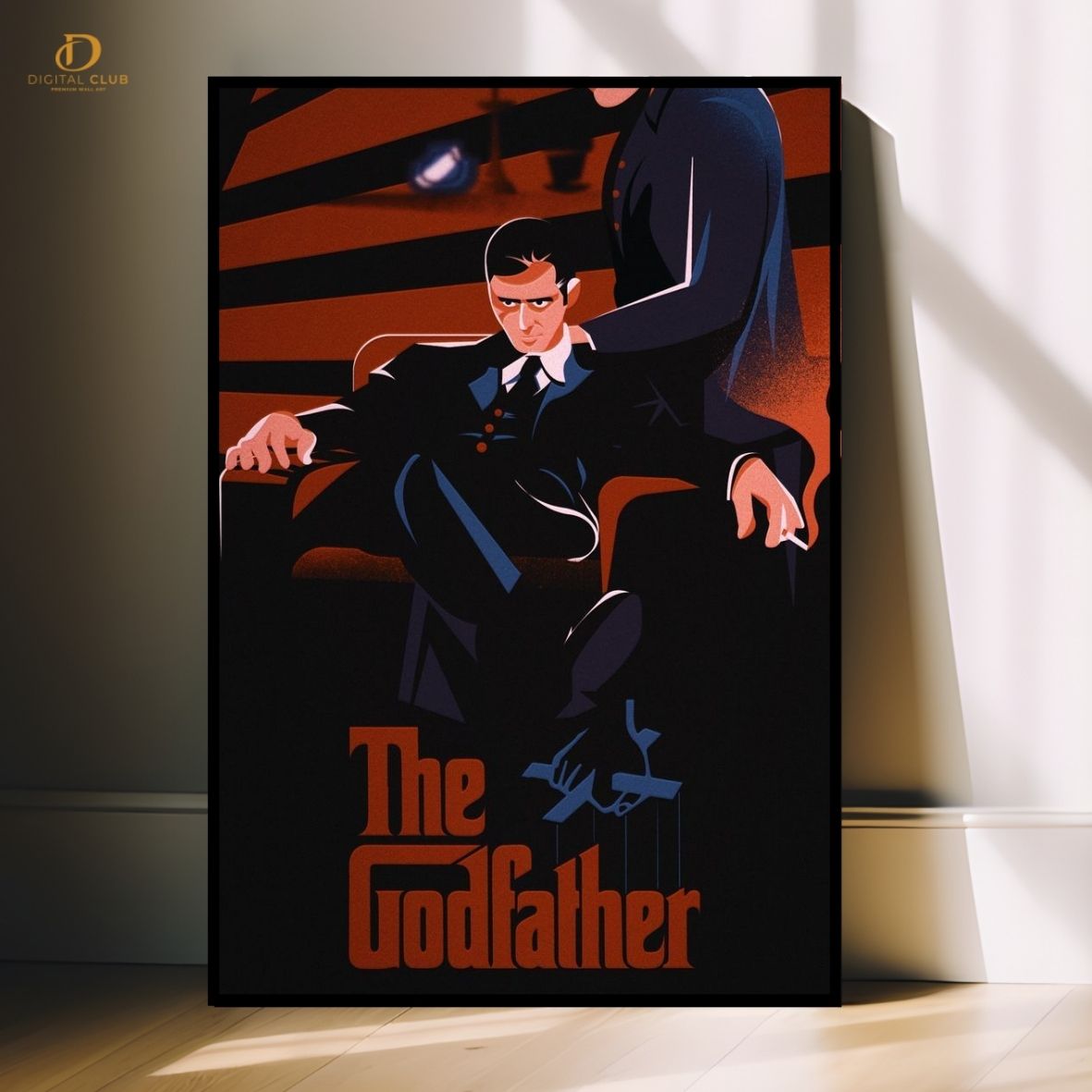 The God Father Cartoon - Movie- Premium Wall Art