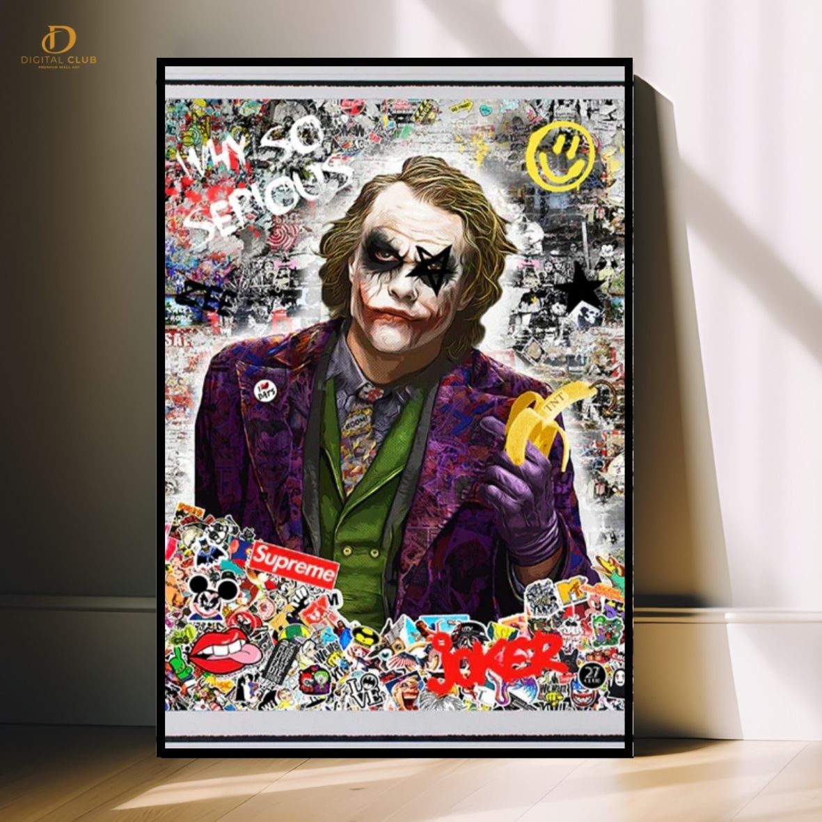 Joker Pop Art- Premium Wall Art - Art Digital Club