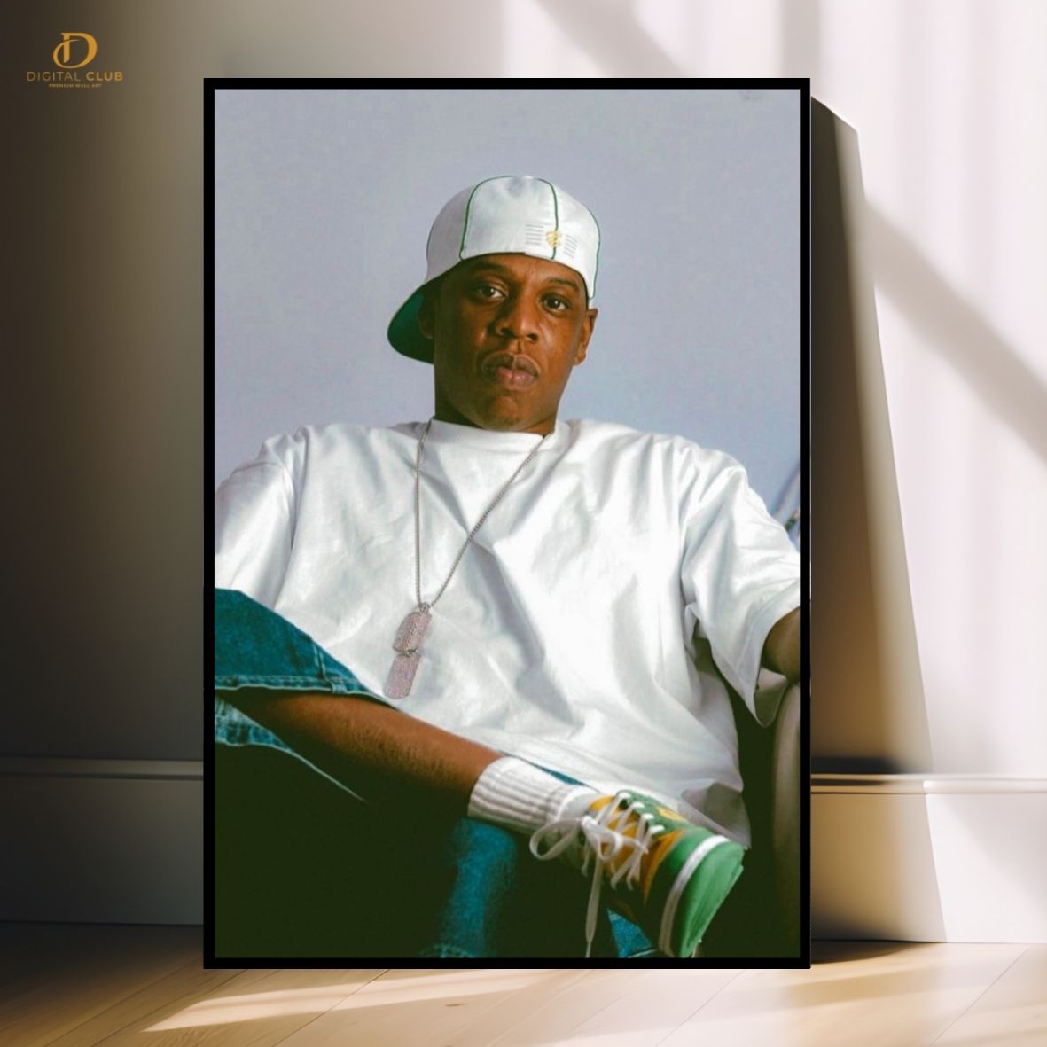 Jay-Z "Bap Beat" -44 Music Artist- Premium Wall Art