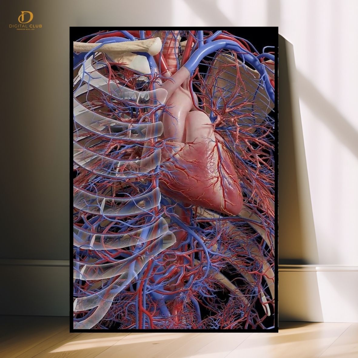 Doctor Skeleton Artwork 2 -Office- Premium Wall Art