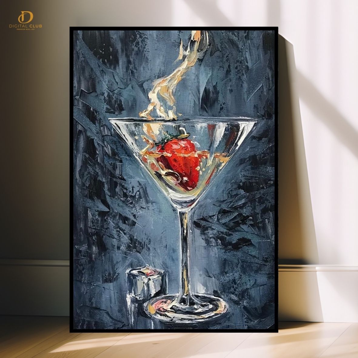 Martini Glass Artwork - Aesthetic- Premium Wall Art