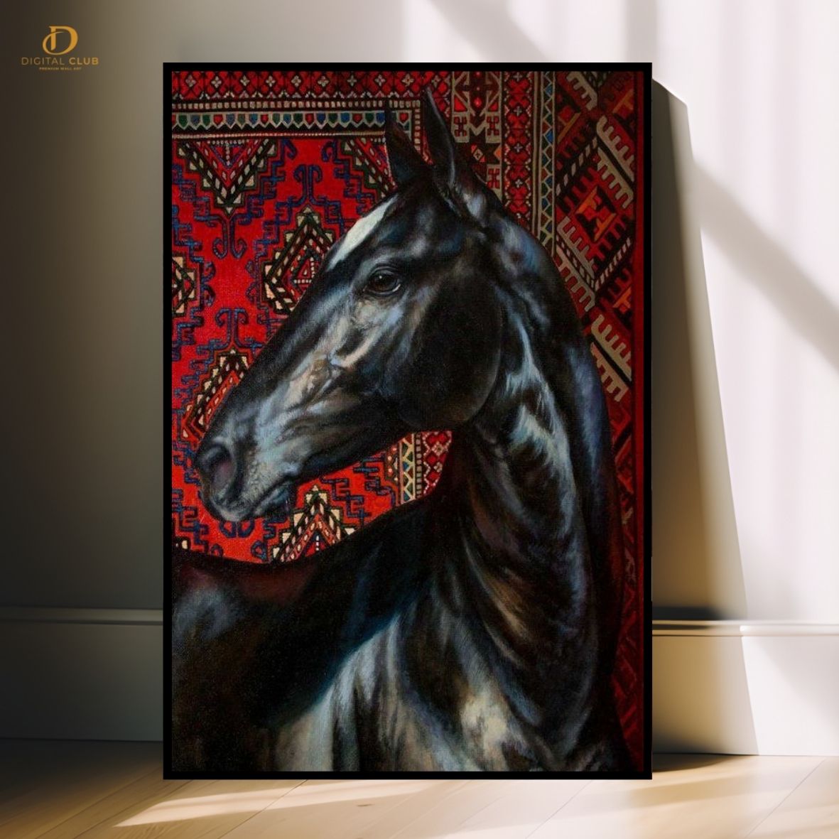 Horse Artwork 23- Animal-Premium Wall Art