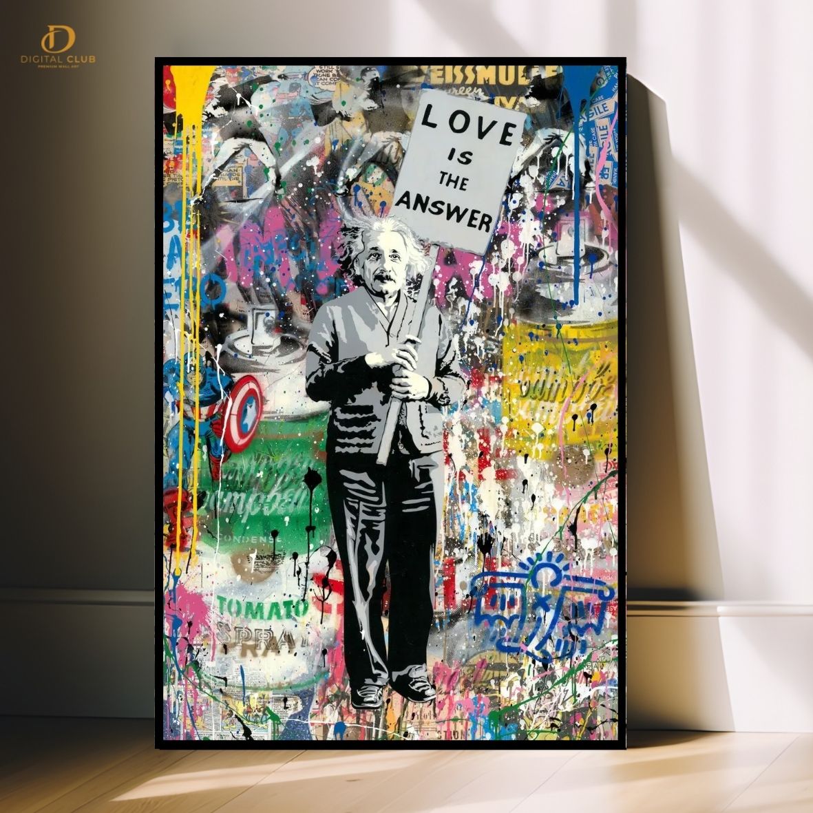 Charlie-Pop Art- Premium Wall Art - Art Digital Club