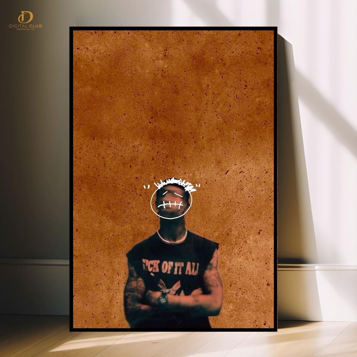 Travis Scott 3 -Music Artist- Premium Wall Art