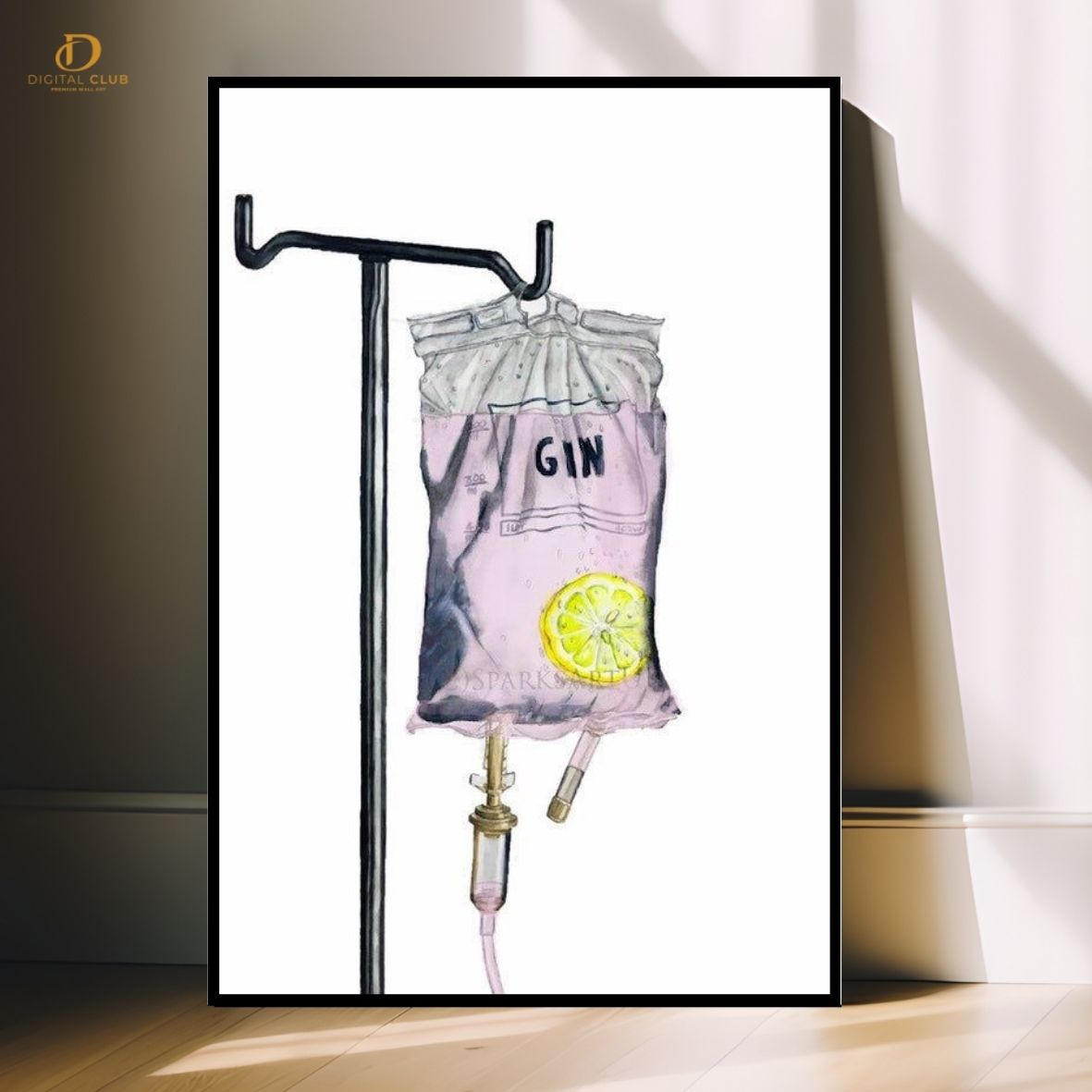 Gin Drip-Trendy- Premium Wall Art - Art Digital Club